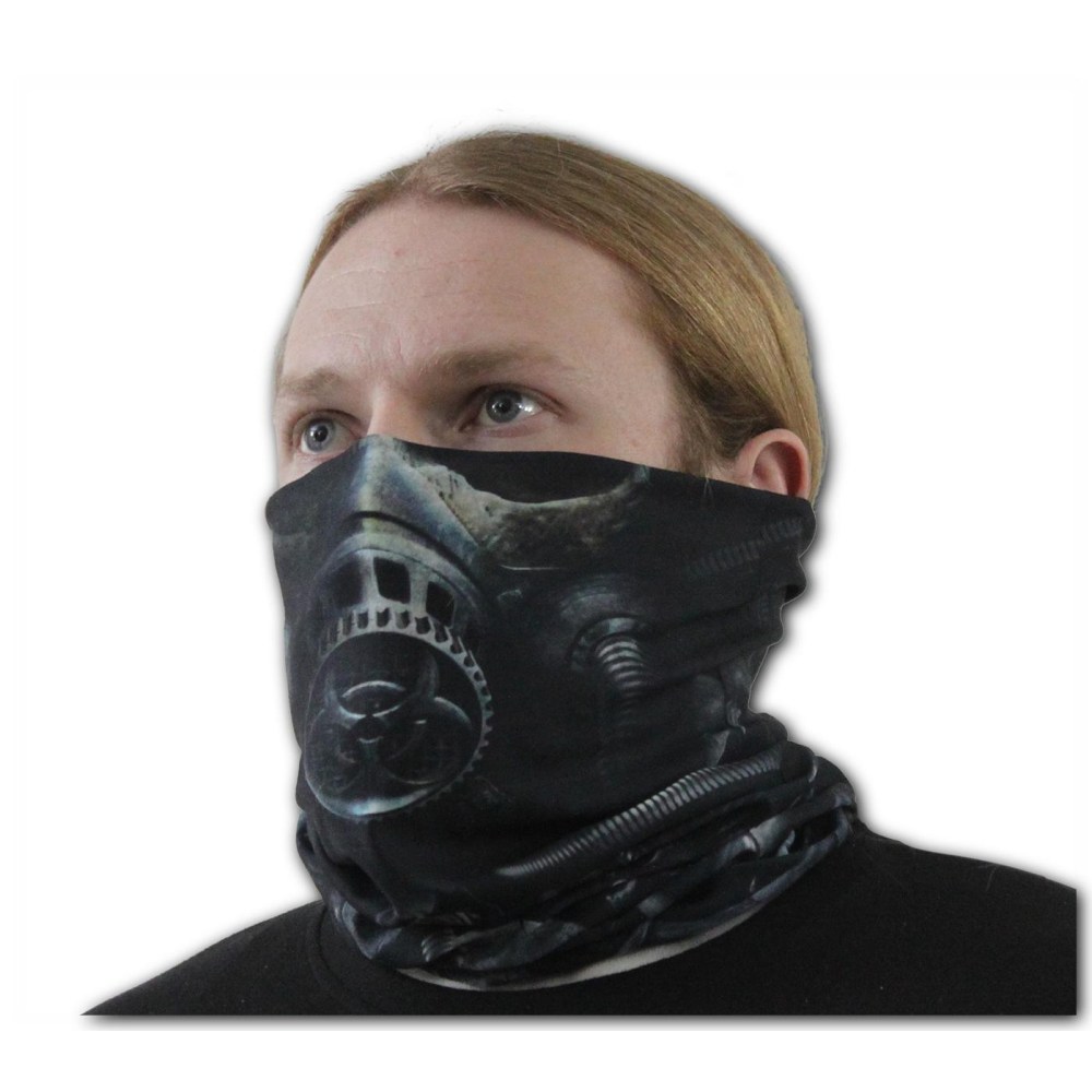 Spiral - BIO-SKULL Snood/Scarf - Face mask - Black